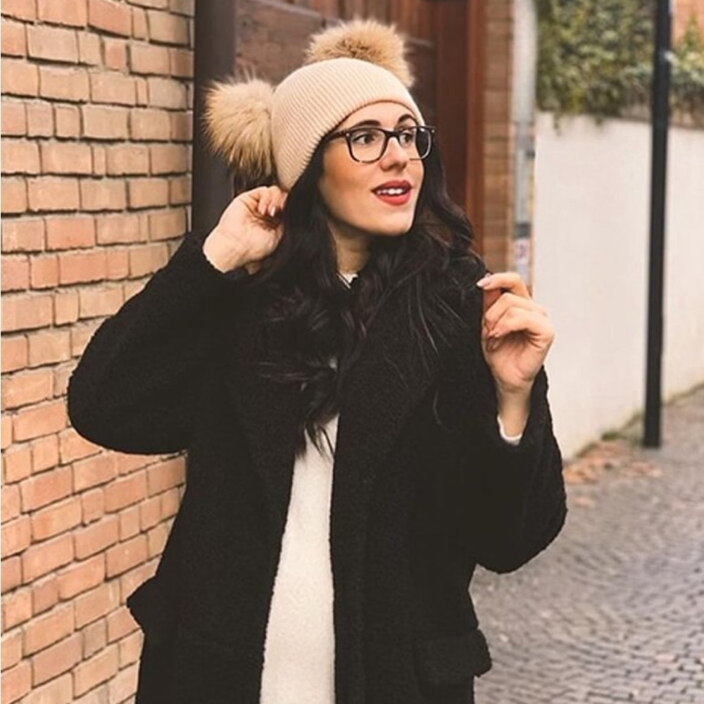 Lapel Collar Button Front Teddy Coat